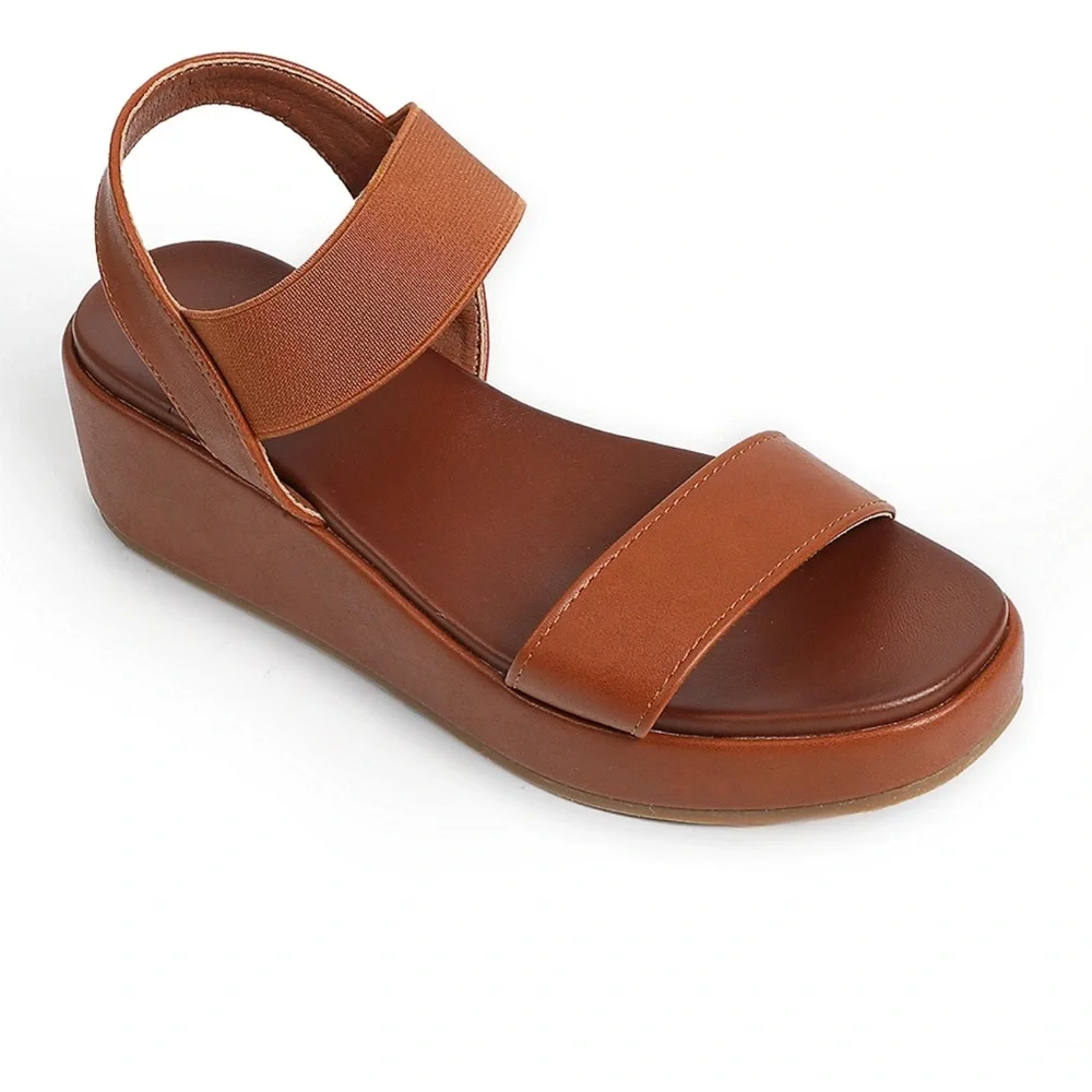 SuperCush Aubrey Wedge For Cognac